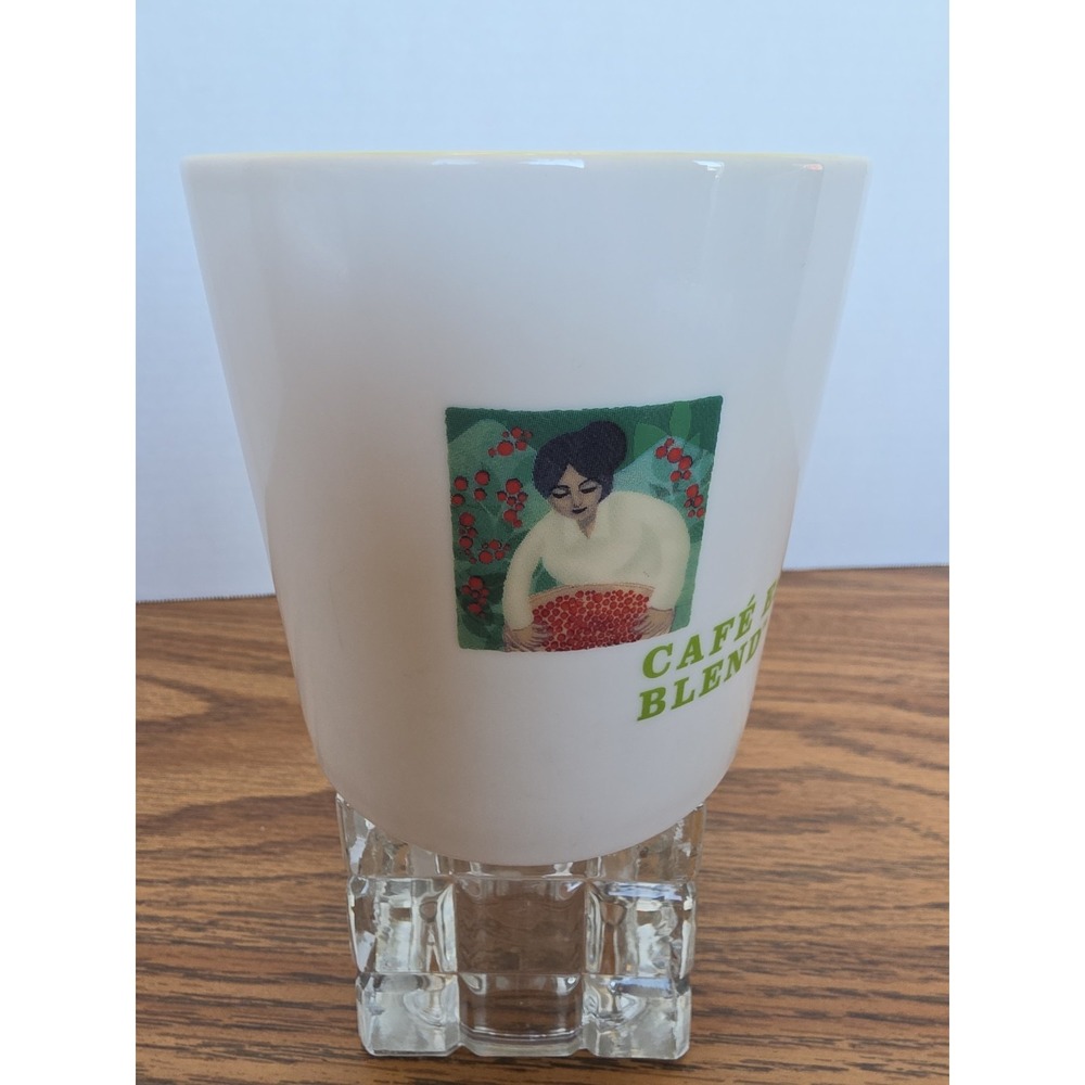 Starbucks 2005 Coffee Mug w/Handle 16 fl oz Cafe Estima Blend Lime Green Inside